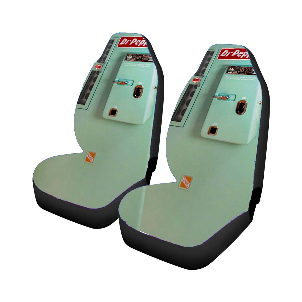 Old Classic Dr Pepper Vending Machine Retro Car Front Seat Covers