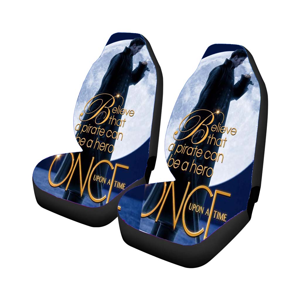 Once Upon A Time Captain Jack Moon Poster Car Front Seat Covers