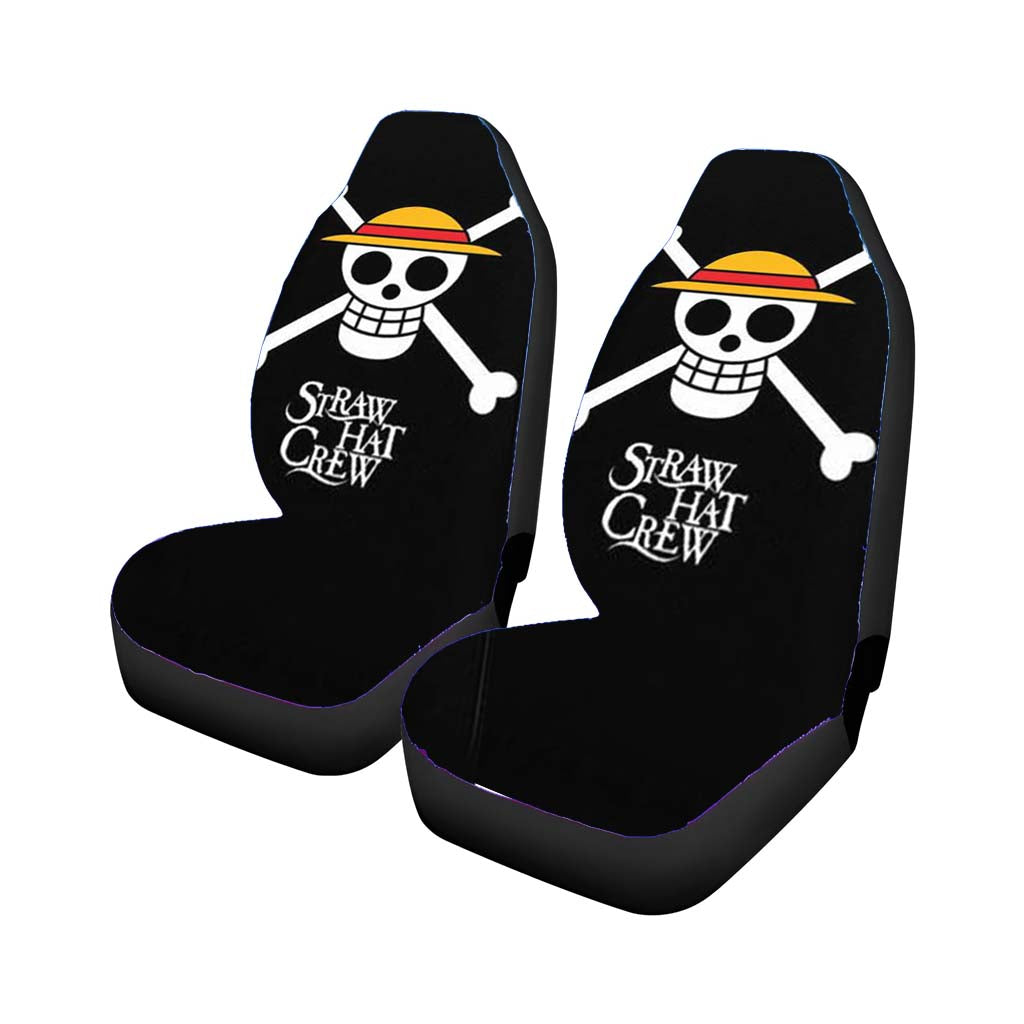 One Piece Straw Hat Crew Flag Car Front Seat Covers