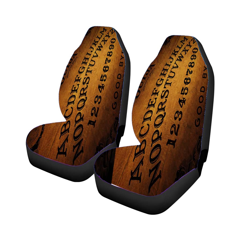Ouija Alfabet Vintage Car Front Seat Covers