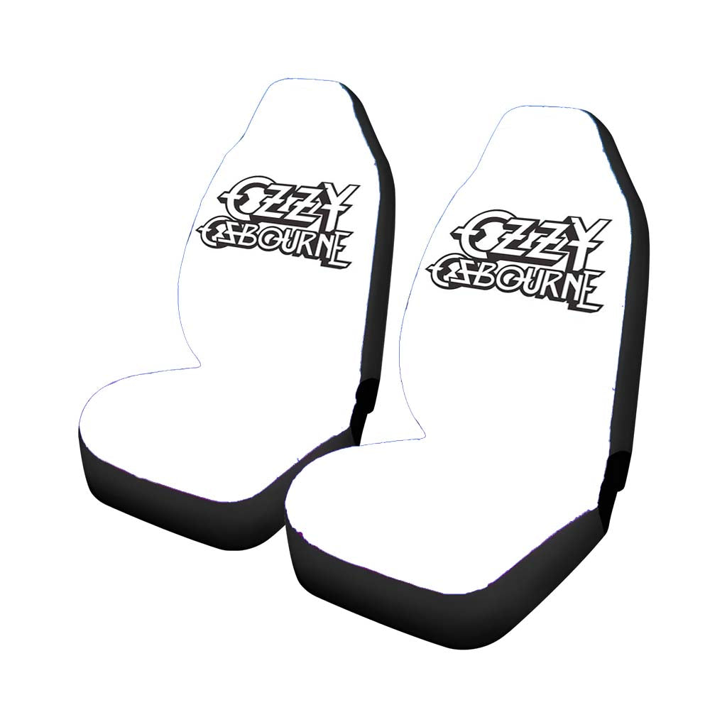 Ozzy Osbourne White Car Front Seat Covers
