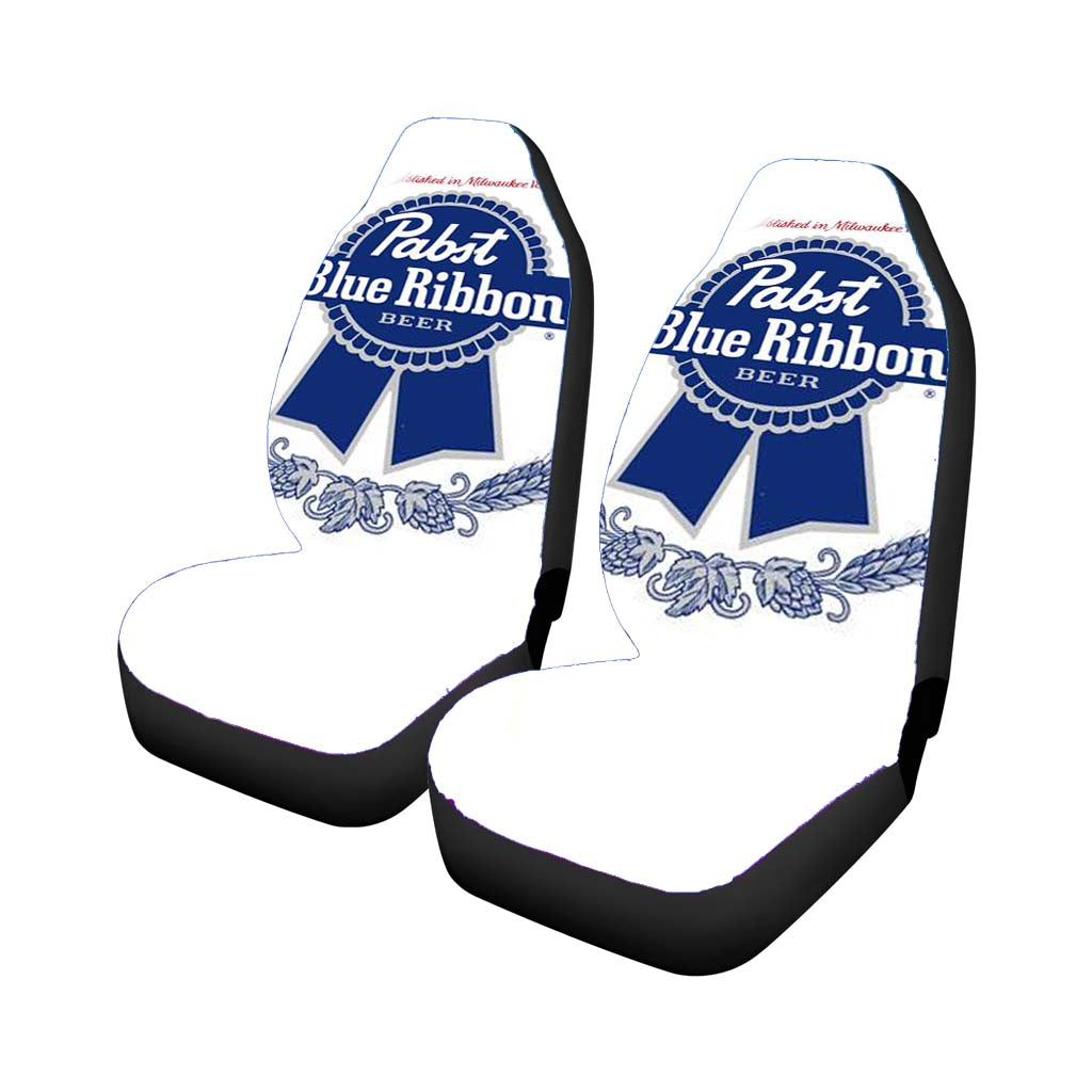 Pabst Blue Ribbon Beer Car Front Seat Covers
