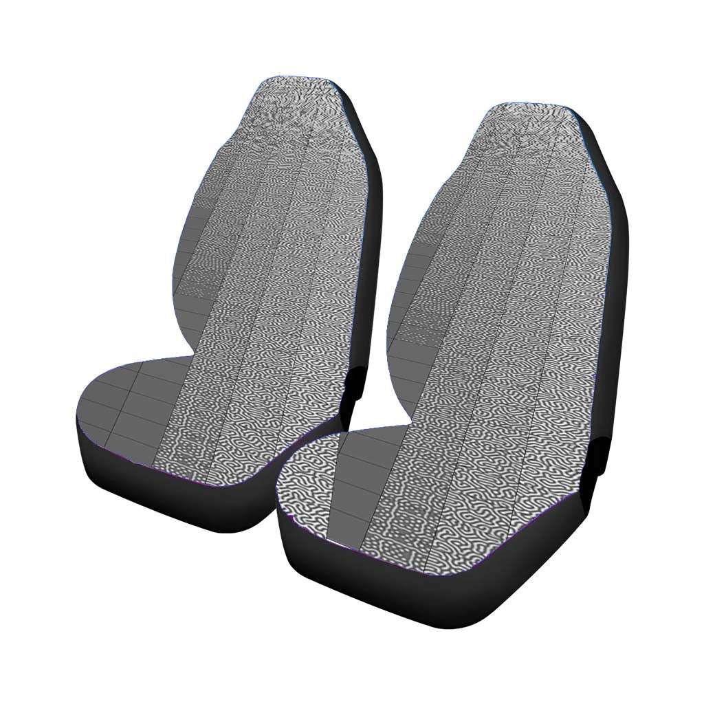 Pattern Art A Blue Car Front Seat Covers