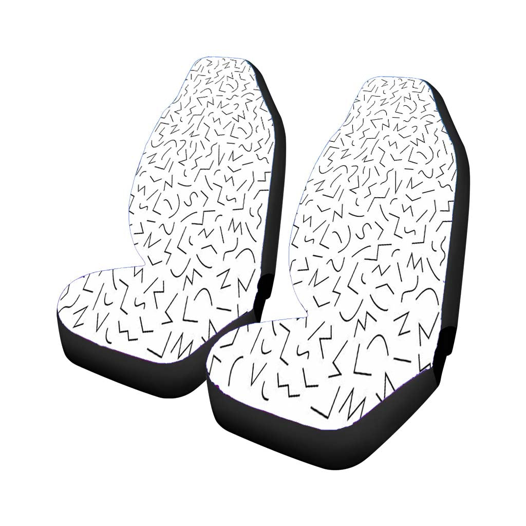 Pattern Art Nice Car Front Seat Covers