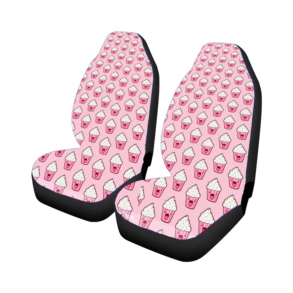 Pattern Cupcake Car Front Seat Covers