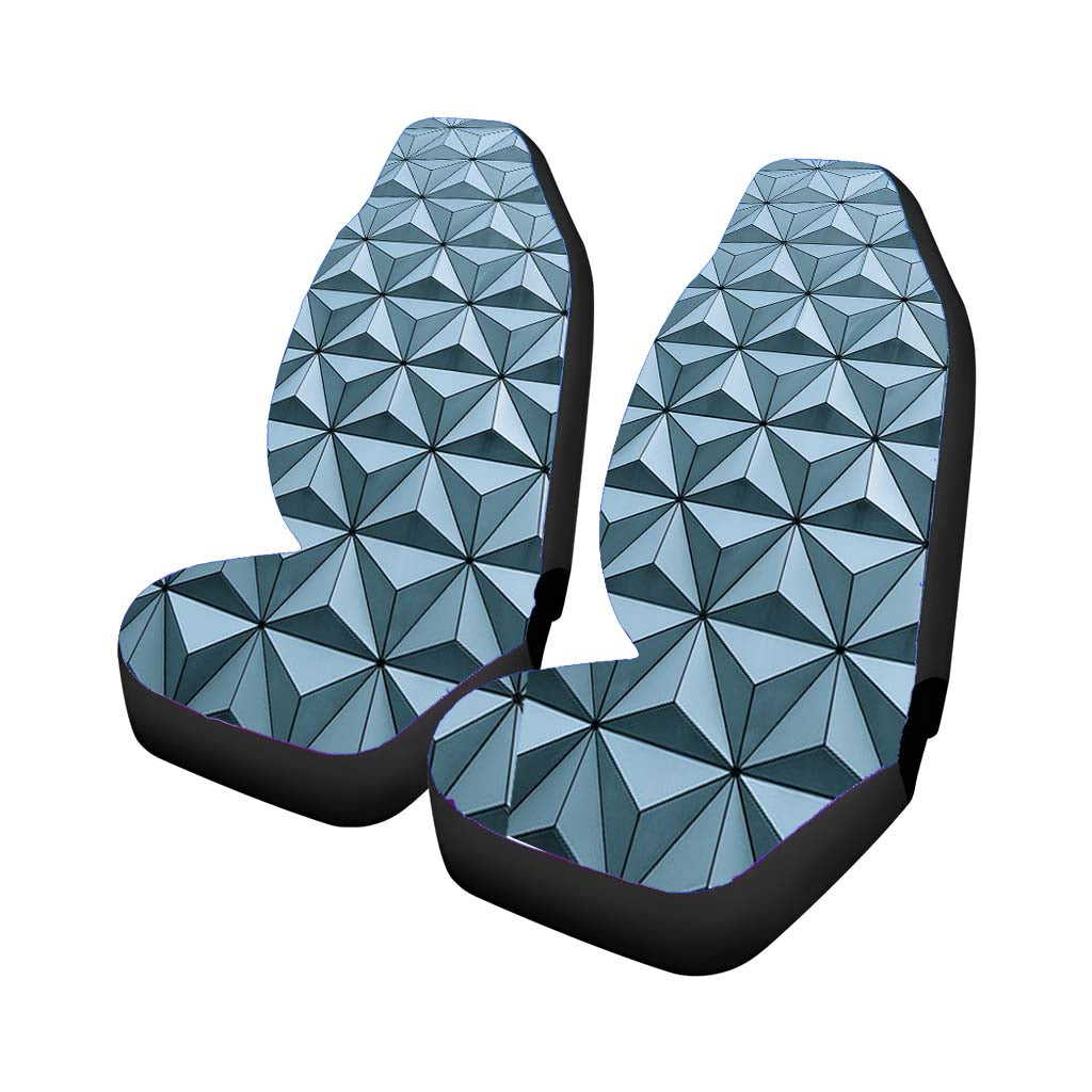 Pattern Geometric Triangle Car Front Seat Covers
