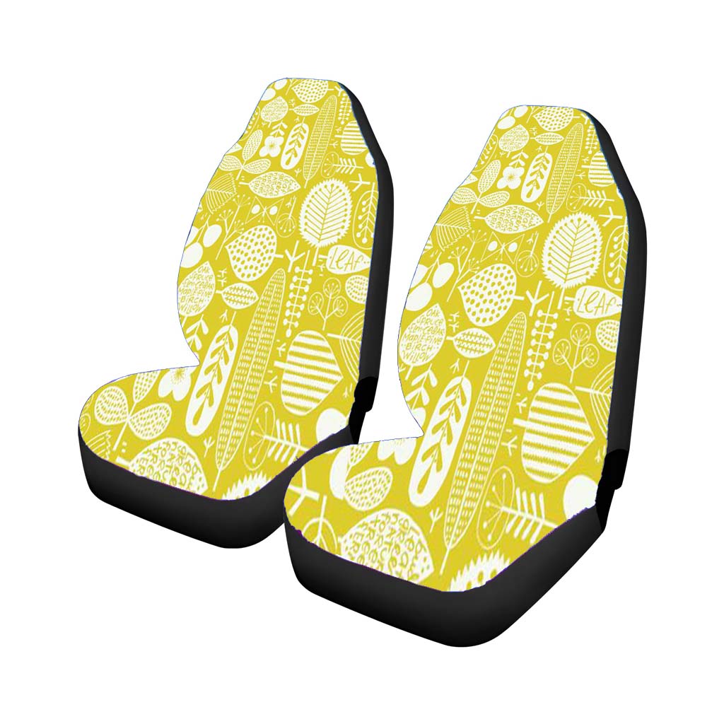 Pattern Gold Slow Car Front Seat Covers
