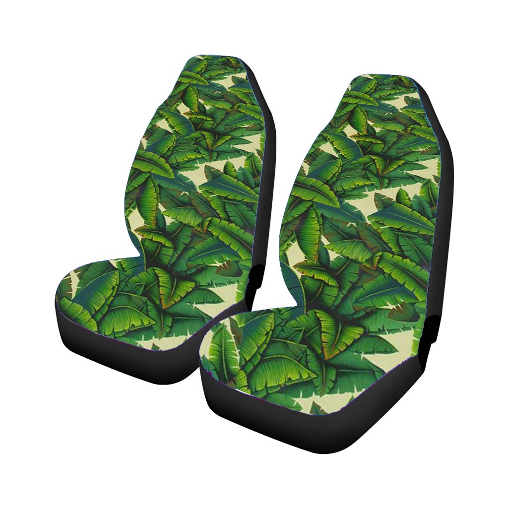 Pattern Green White Car Front Seat Covers