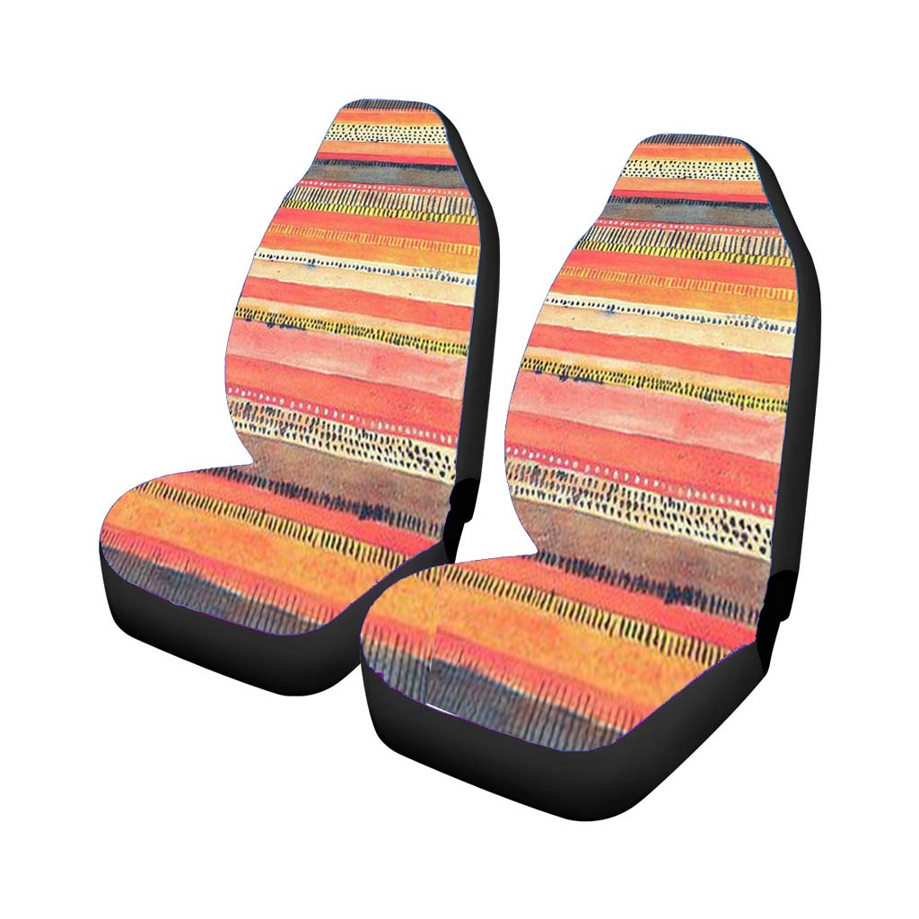 Pattern Is A Blur Car Front Seat Covers