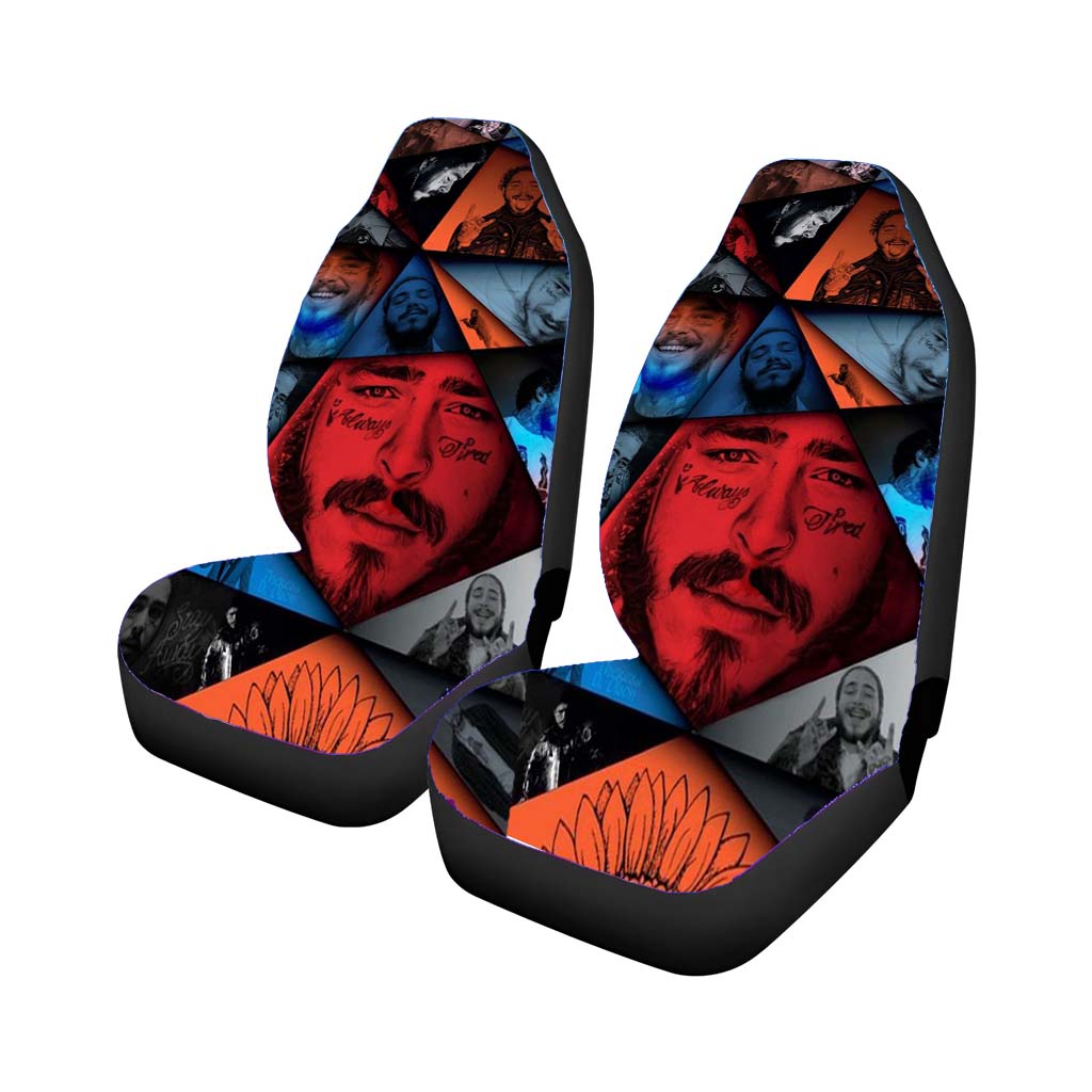 Pattern Postmalone Collage Car Front Seat Covers