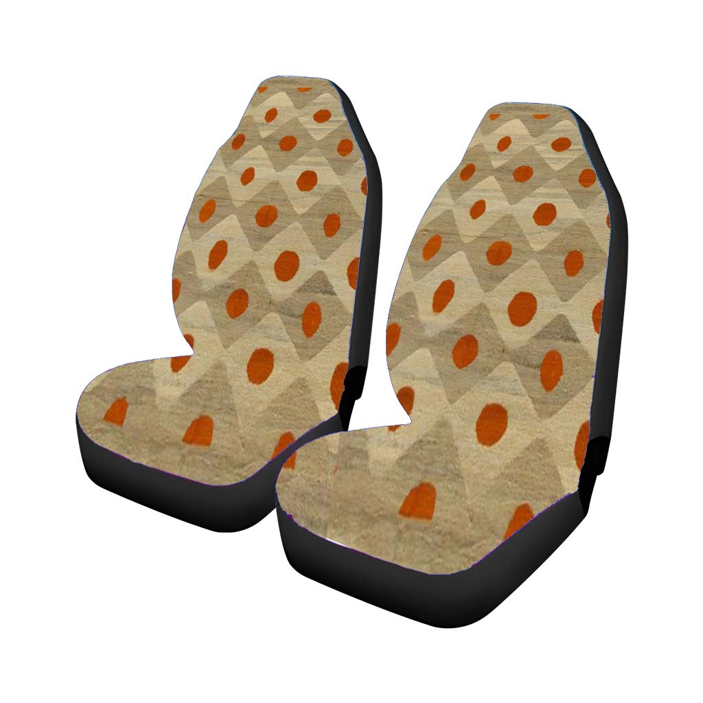 Pattern Smith Brown Car Front Seat Covers