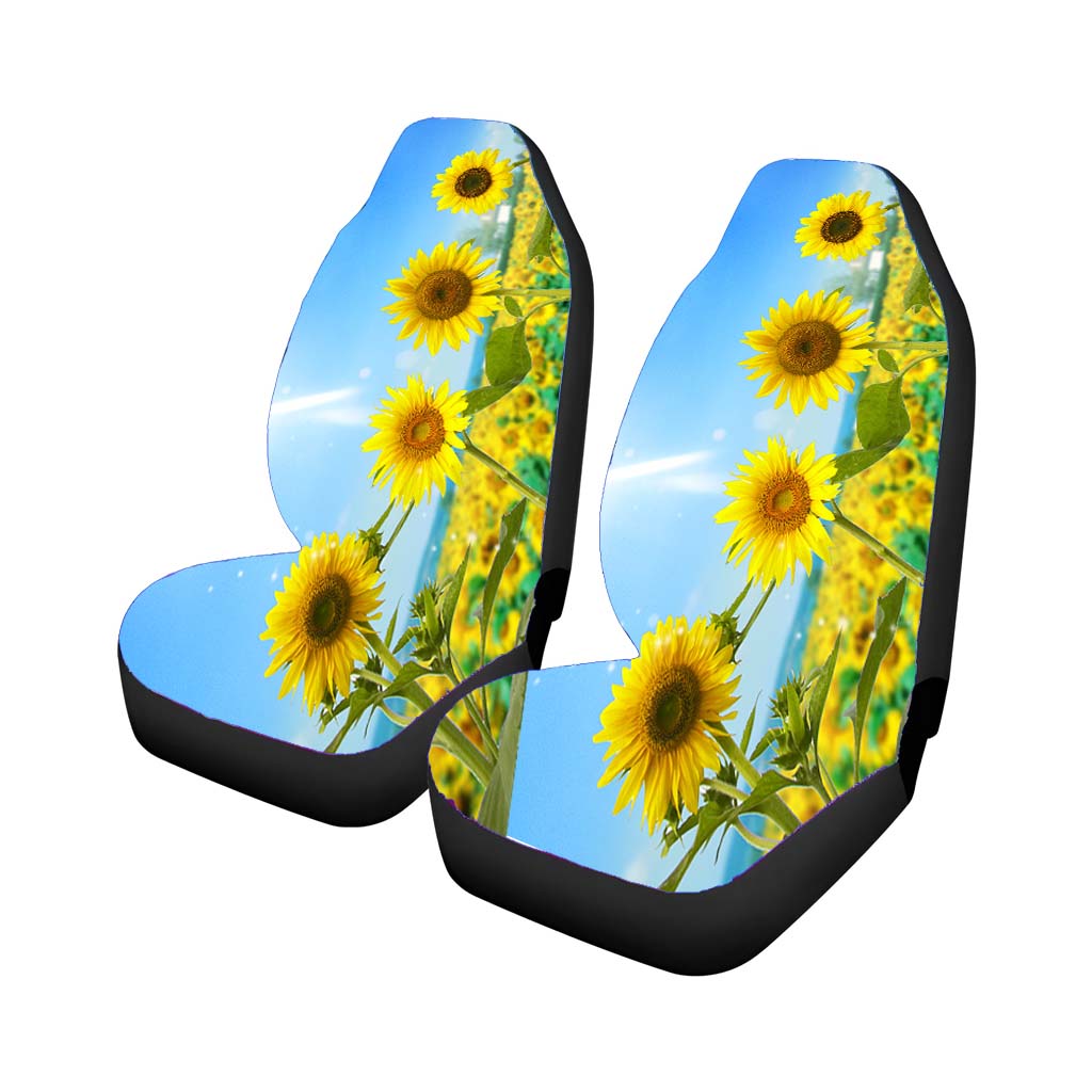 Pattern Sun Flower Car Front Seat Covers