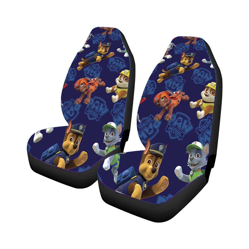 Paw Patrol Dogs Pattern Characters Car Front Seat Covers
