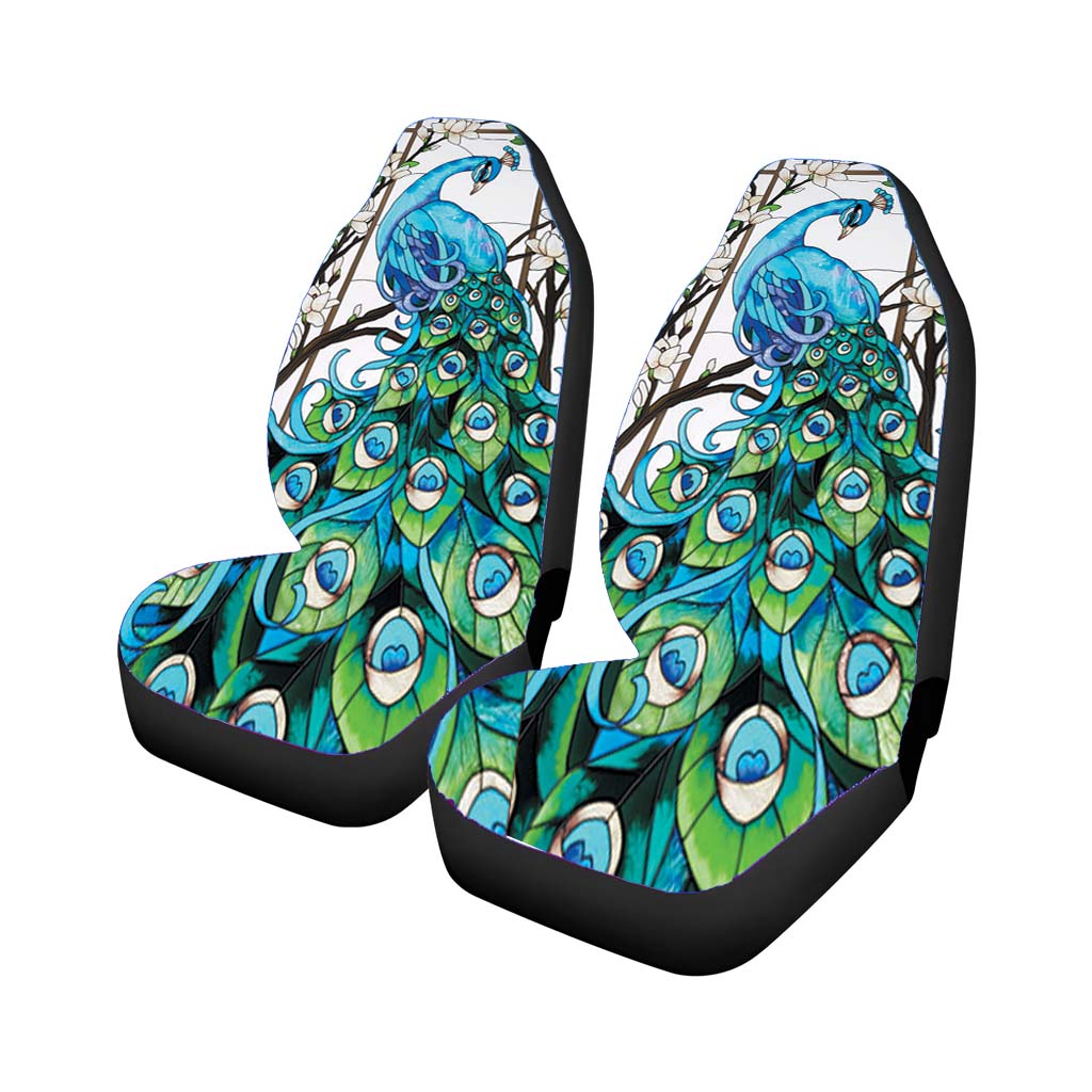 Peacock Tiffany Car Front Seat Covers