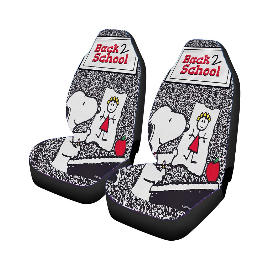 Peanuts Back To School Car Front Seat Covers