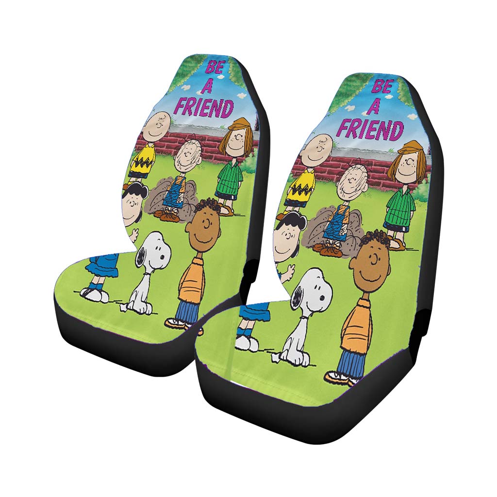 Peanuts Be A Friend Car Front Seat Covers