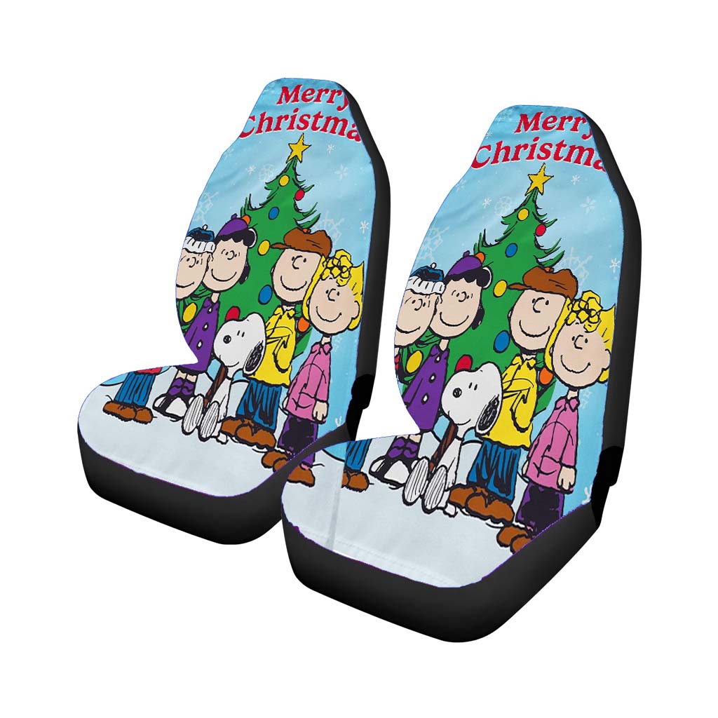 Peanuts Christmas Car Front Seat Covers