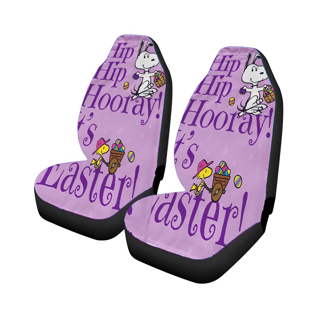 Peanuts Easter Snoopy Car Front Seat Covers