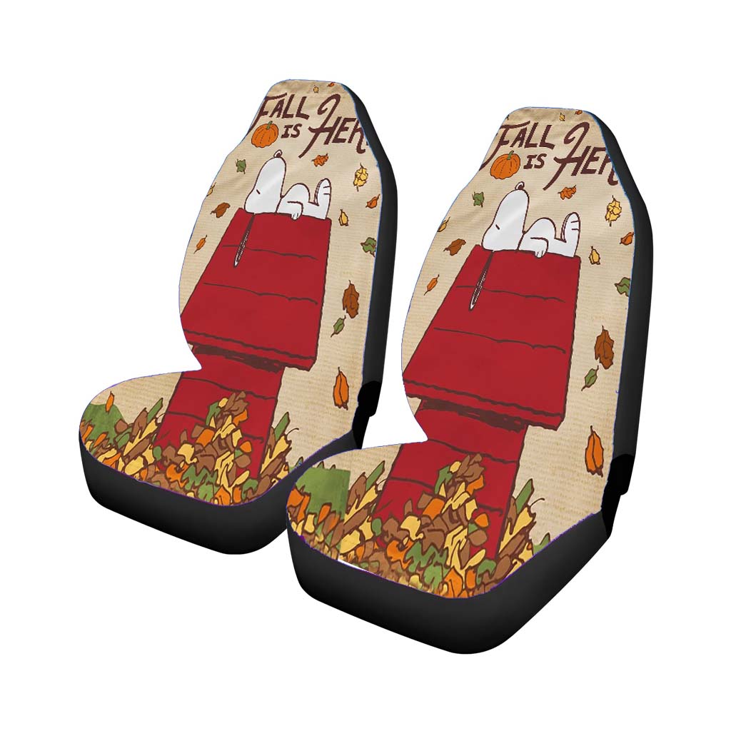 Peanuts Fall Car Front Seat Covers