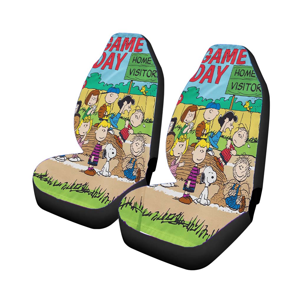 Peanuts Game Day Car Front Seat Covers