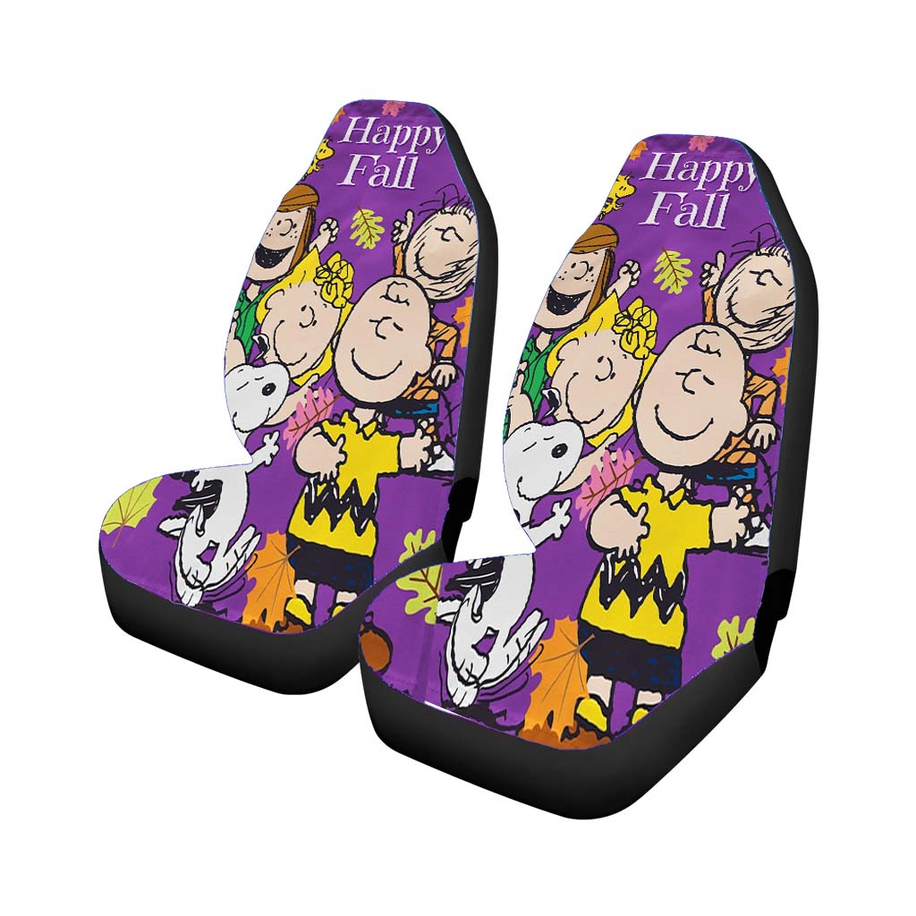 Peanuts Gang Fall Car Front Seat Covers
