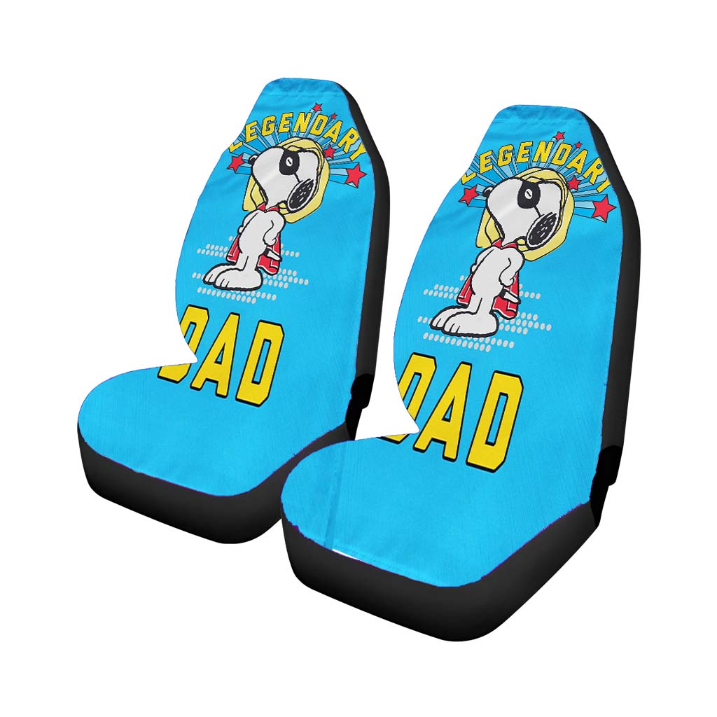 Peanuts Legendary Dad Car Front Seat Covers