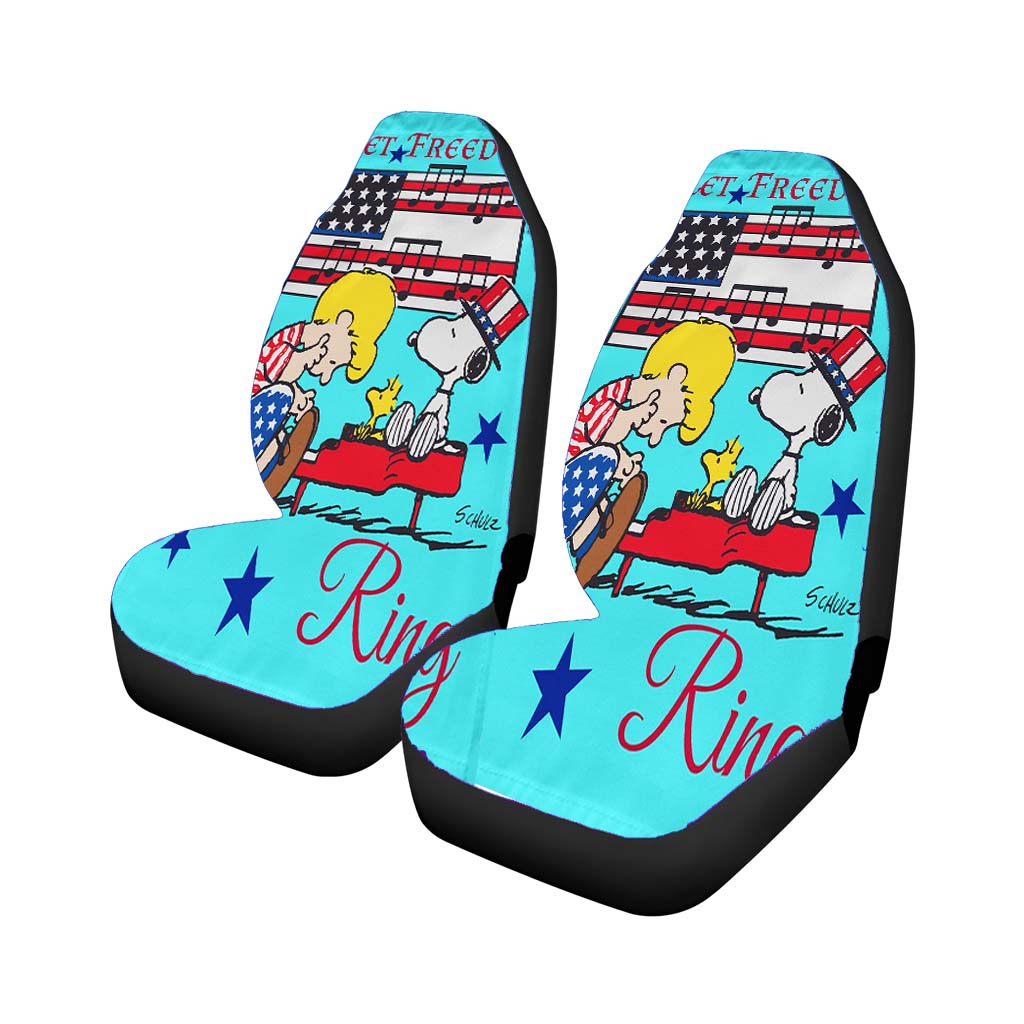 Peanuts Peanuts Let Freedom Ring Car Front Seat Covers