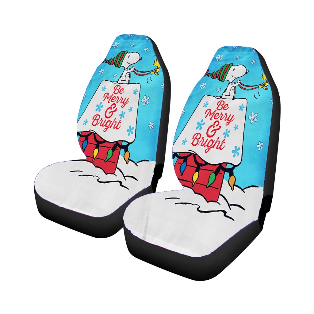 Peanuts Snoopy Christmas Car Front Seat Covers