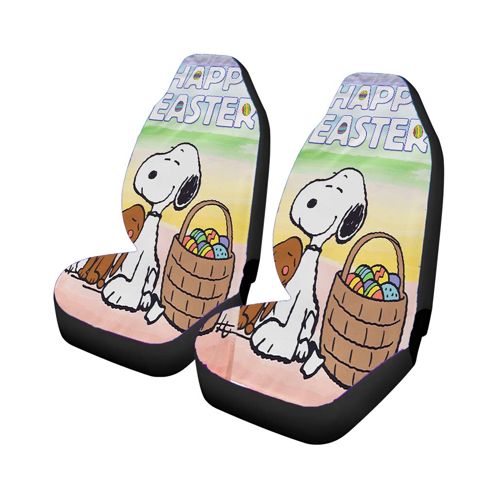 Peanuts Snoopy Easter Car Front Seat Covers