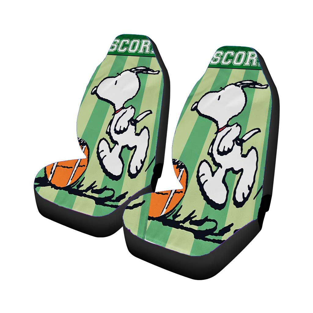 Peanuts Snoopy Football Car Front Seat Covers