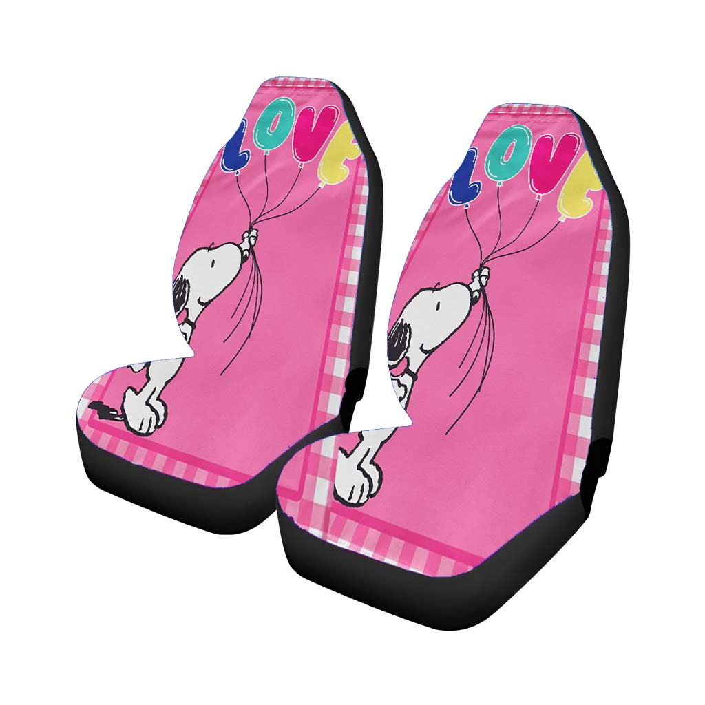 Peanuts Snoopy Valentines Car Front Seat Covers