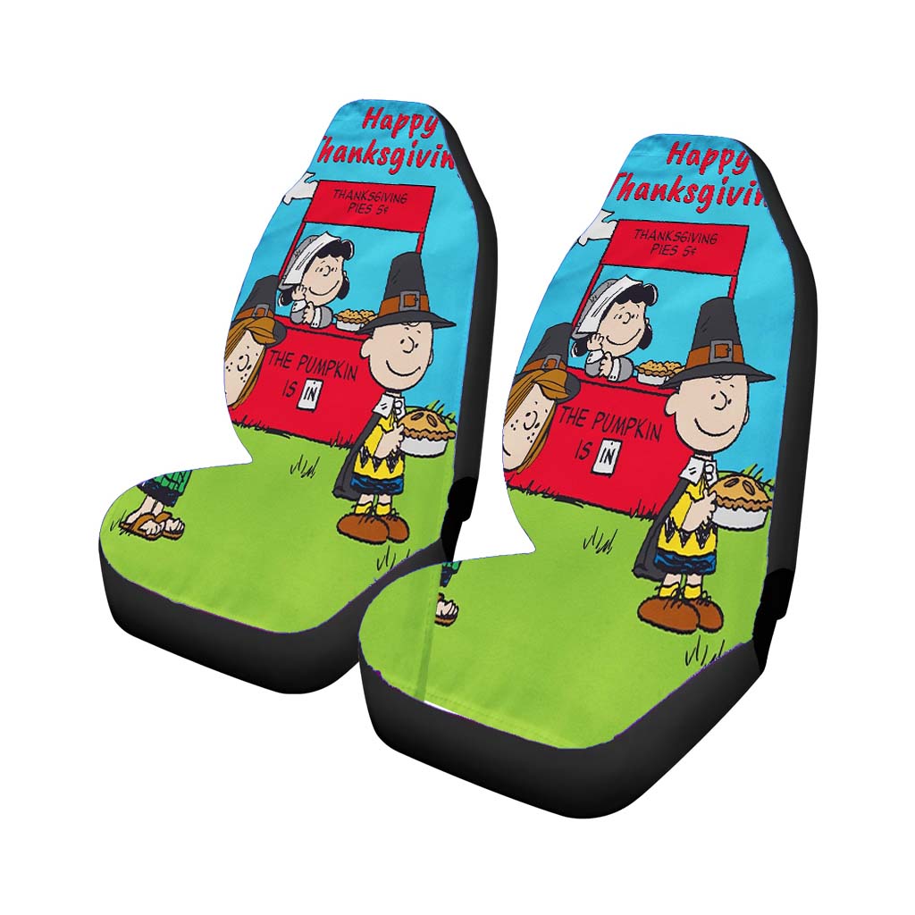 Peanuts Thanksgiving Car Front Seat Covers