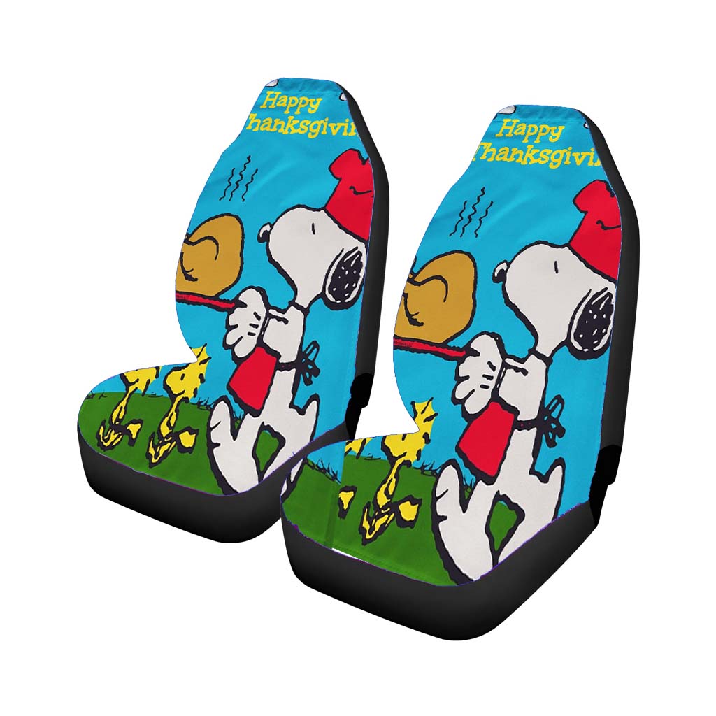 Peanuts Thanksgiving Snoopy Car Front Seat Covers