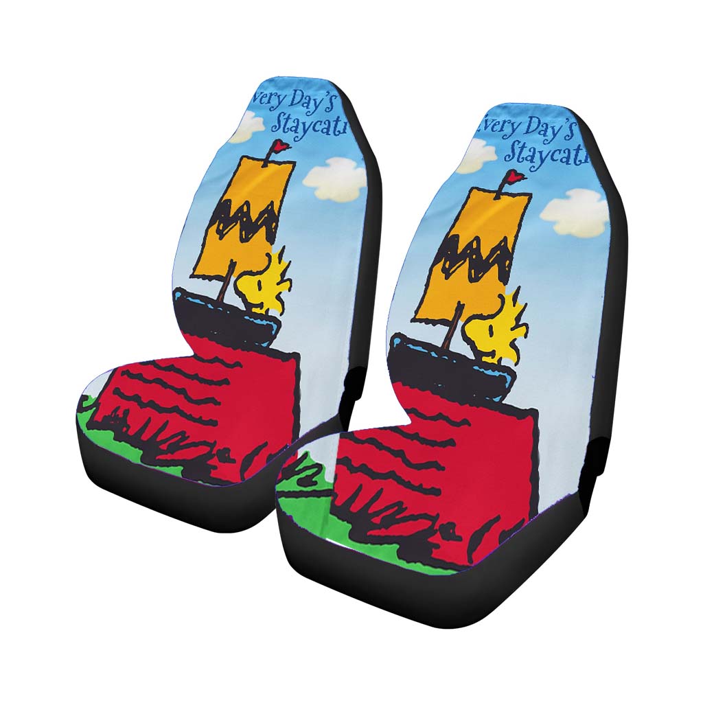 Peanuts Woodstock Staycation Car Front Seat Covers