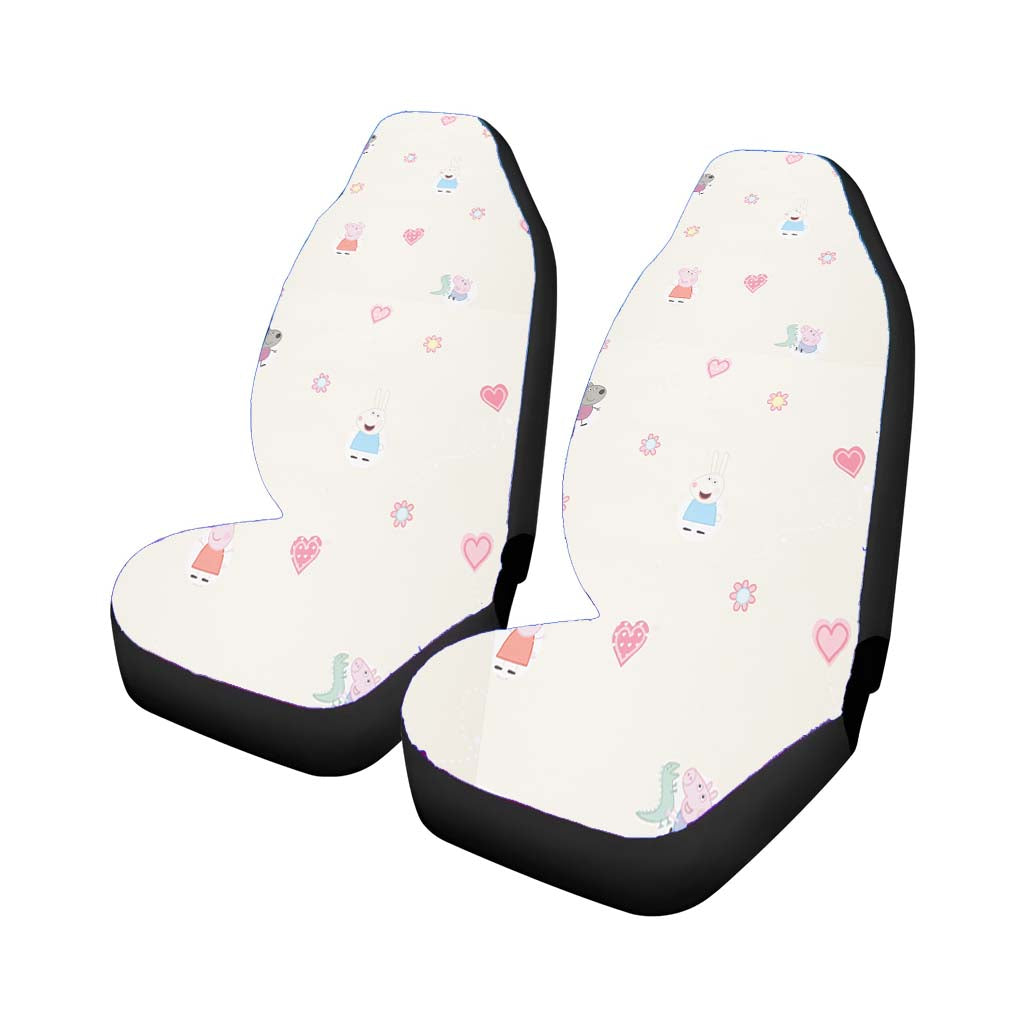 Peppa Pig Pattern Car Front Seat Covers