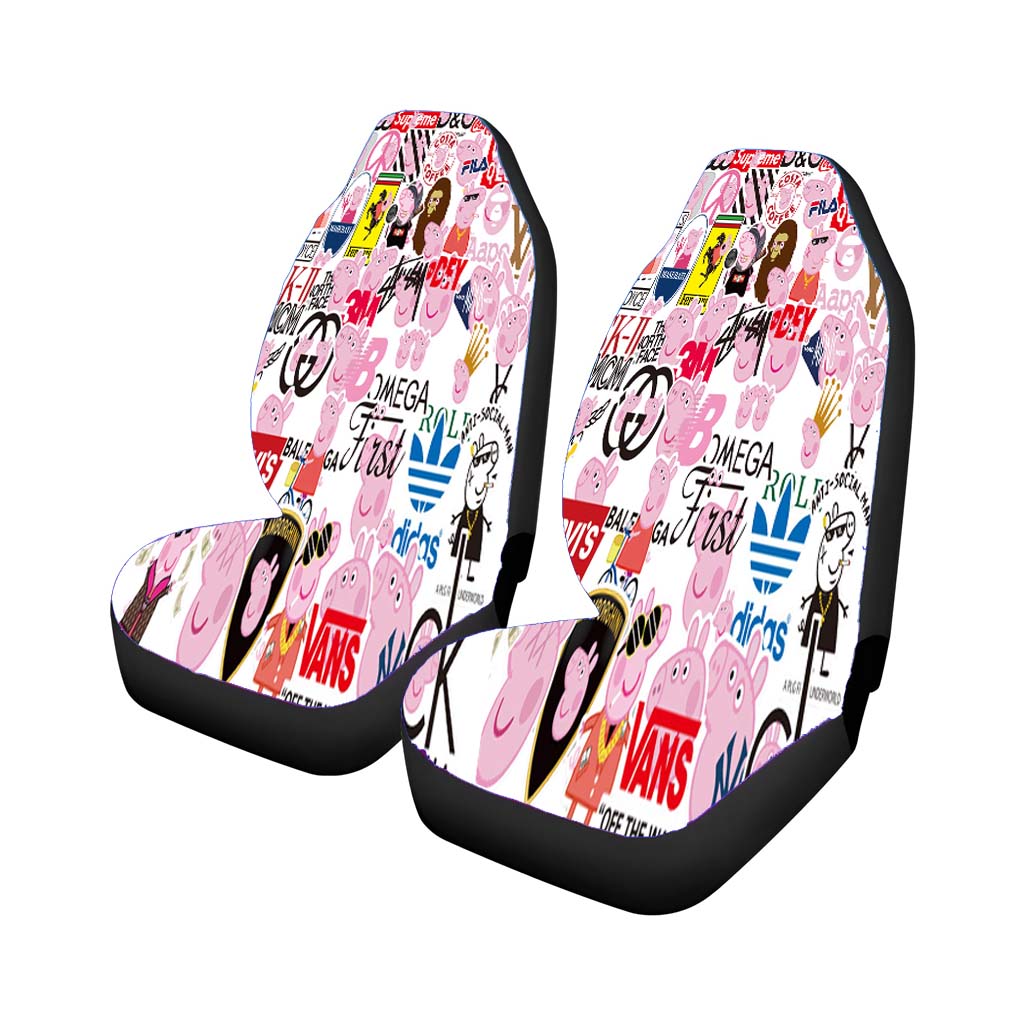 Peppa Pig Sticker Collection Car Front Seat Covers