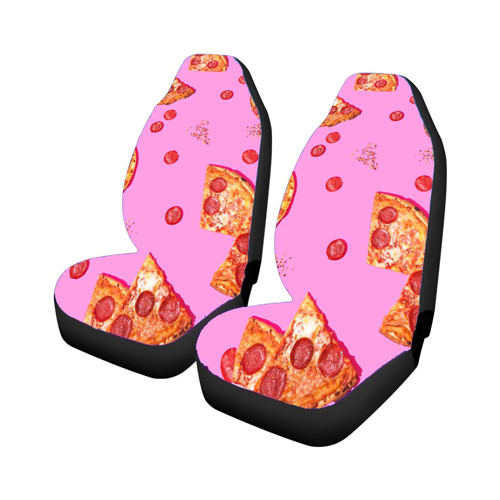 Pepperoni Lovers Pizza Pattern Car Front Seat Covers