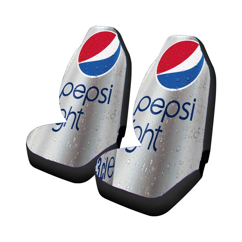 Pepsi Light Ice Soft Drink Cans Car Front Seat Covers