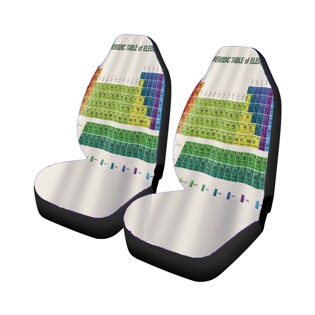 Periodic Table Car Front Seat Covers