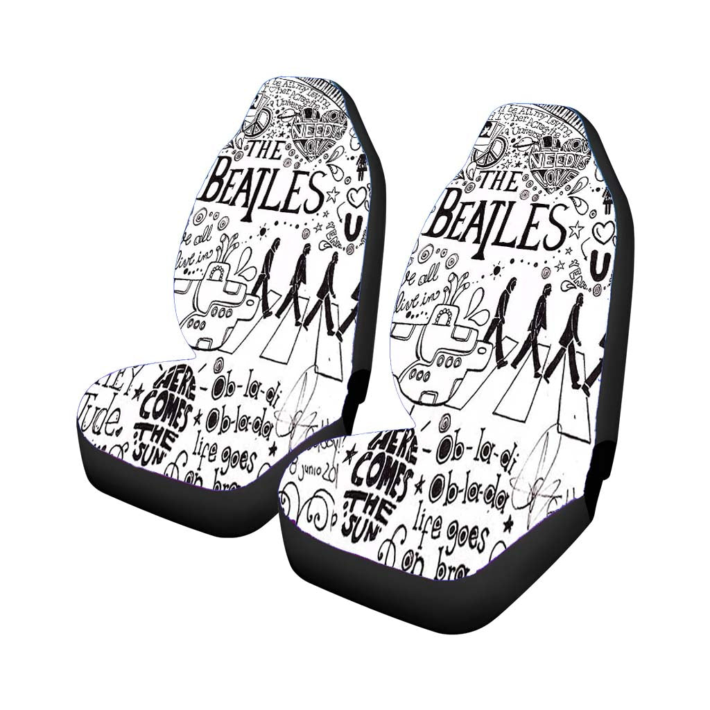 Personalized The Beatles Car Front Seat Covers