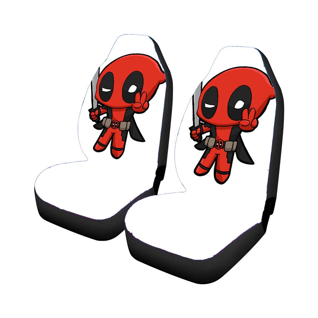 Piece Deadpool Chibi Funny Joke Car Front Seat Covers