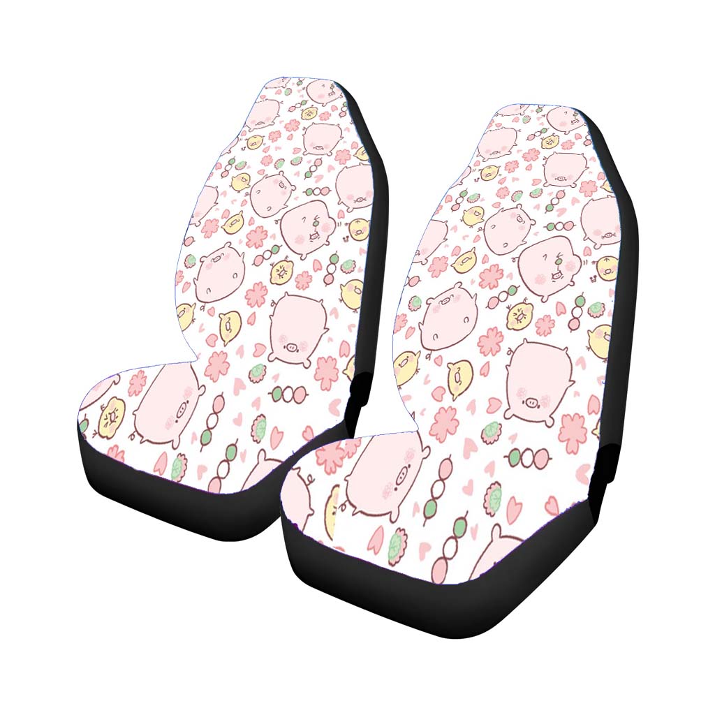 Pig Pattern Car Front Seat Covers