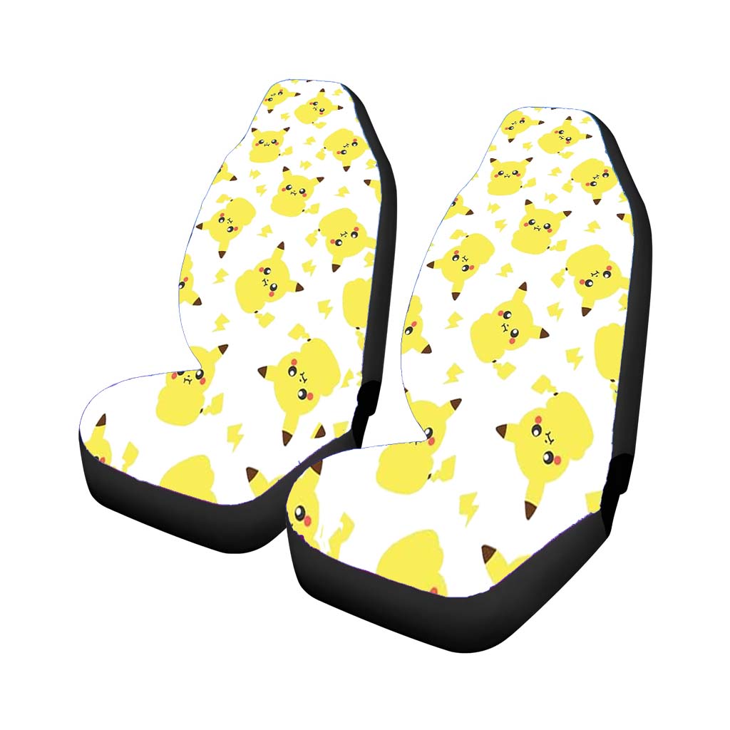 Pikachu Cute Pokemon Pattern Car Front Seat Covers