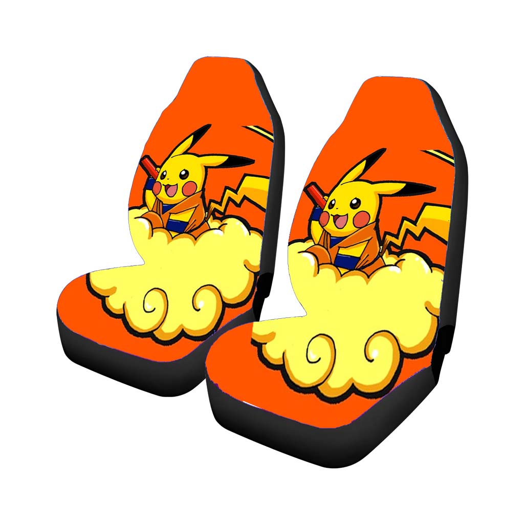 Pikachu Goku Dragon Ball Car Front Seat Covers