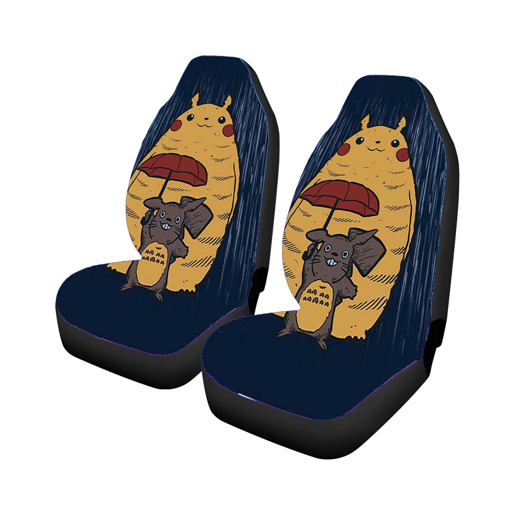 Pikachu Totoro Car Front Seat Covers