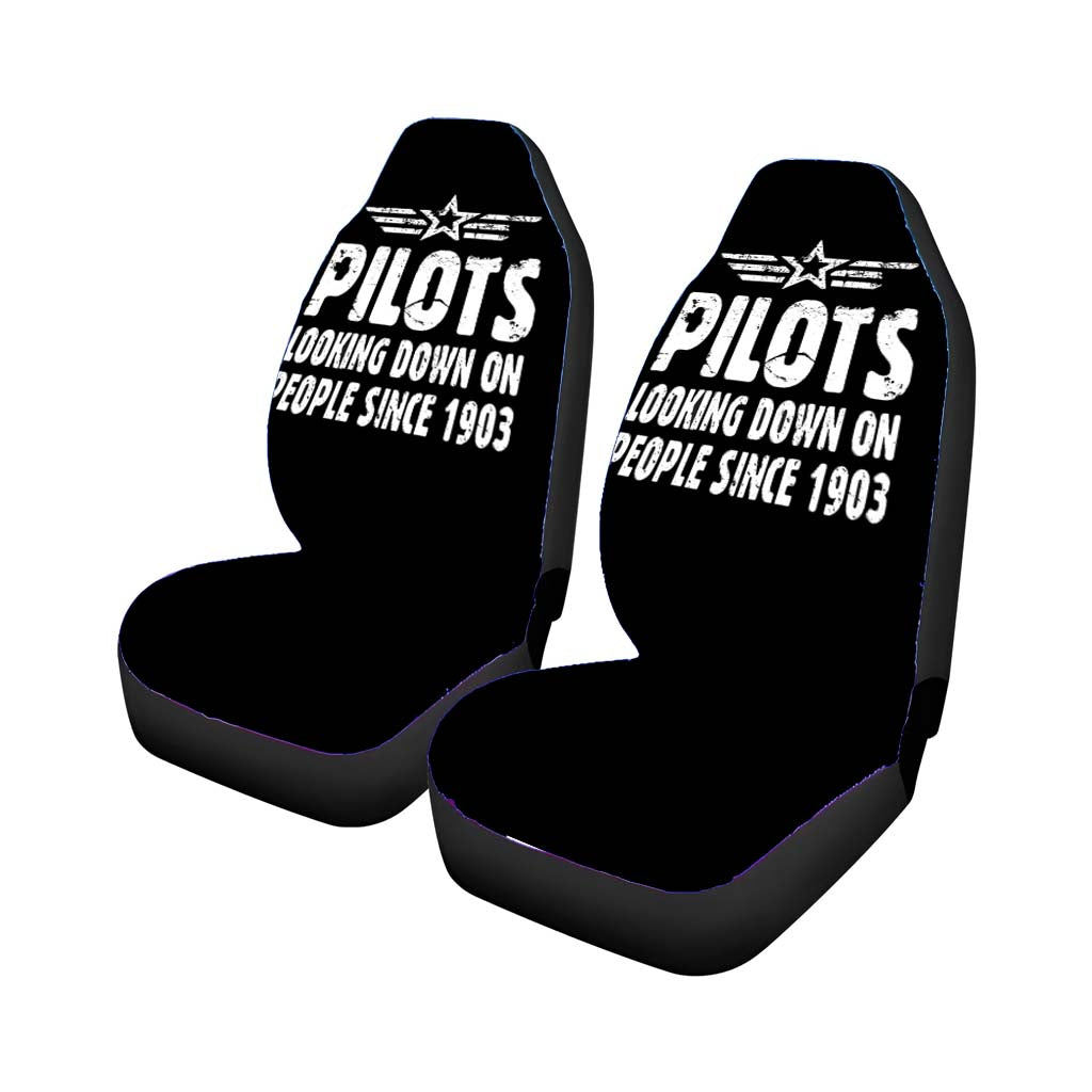 Pilot Funny Occupation Car Front Seat Covers