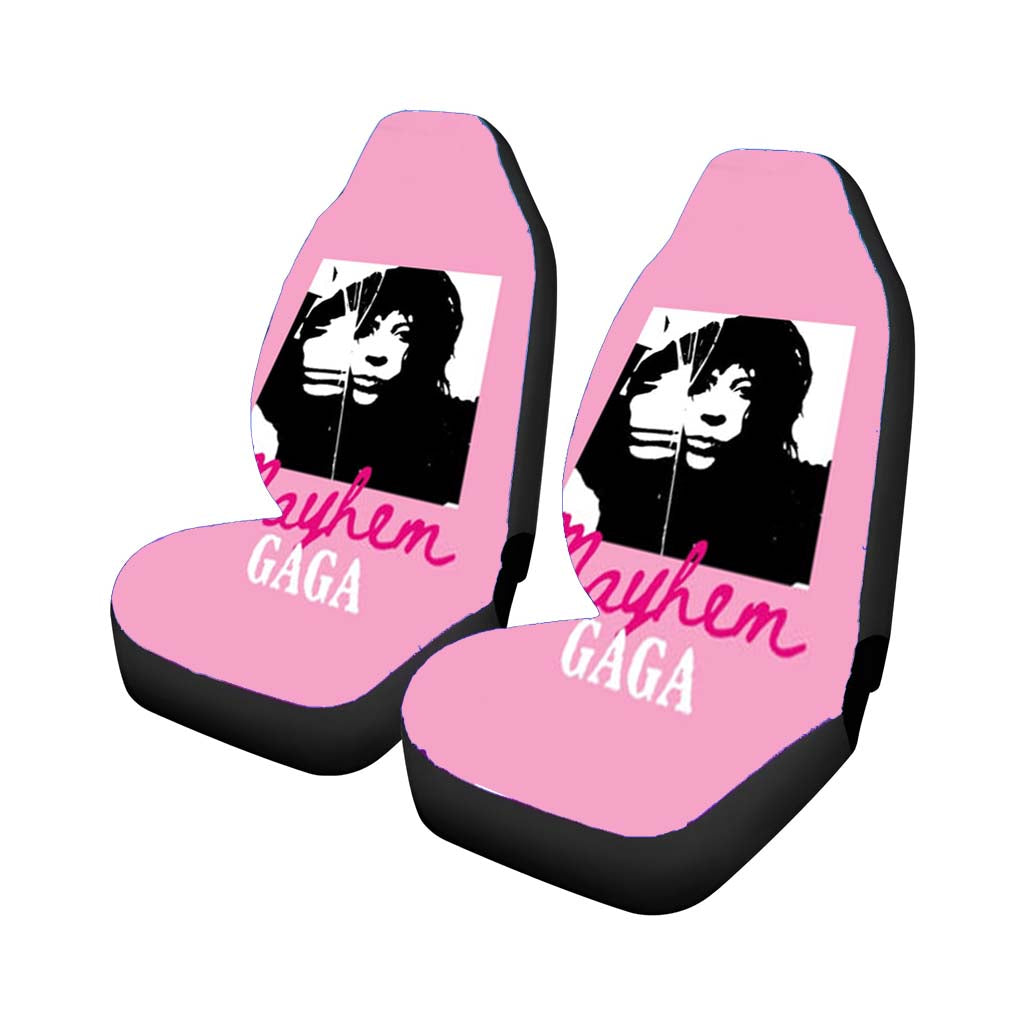 Pink Mayhem Gaga Car Front Seat Covers