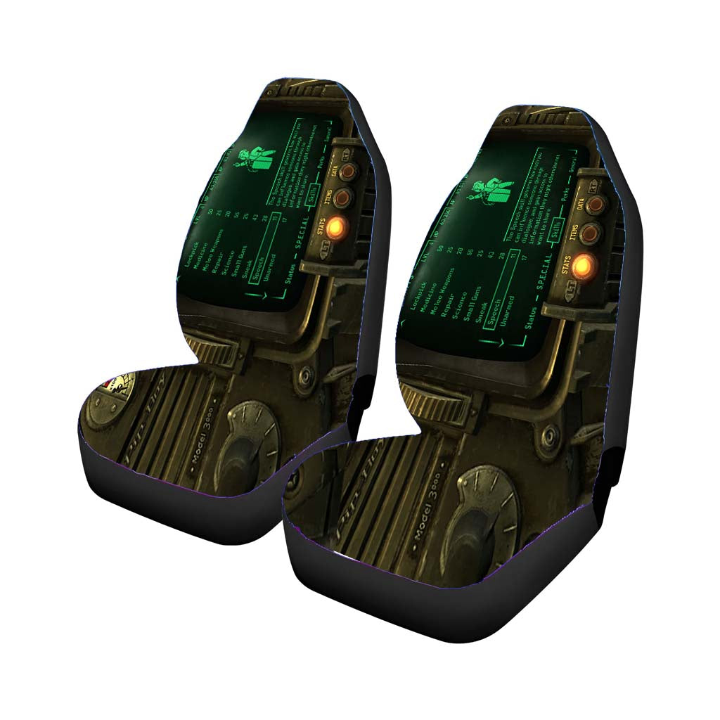 Pip Boy D Car Front Seat Covers