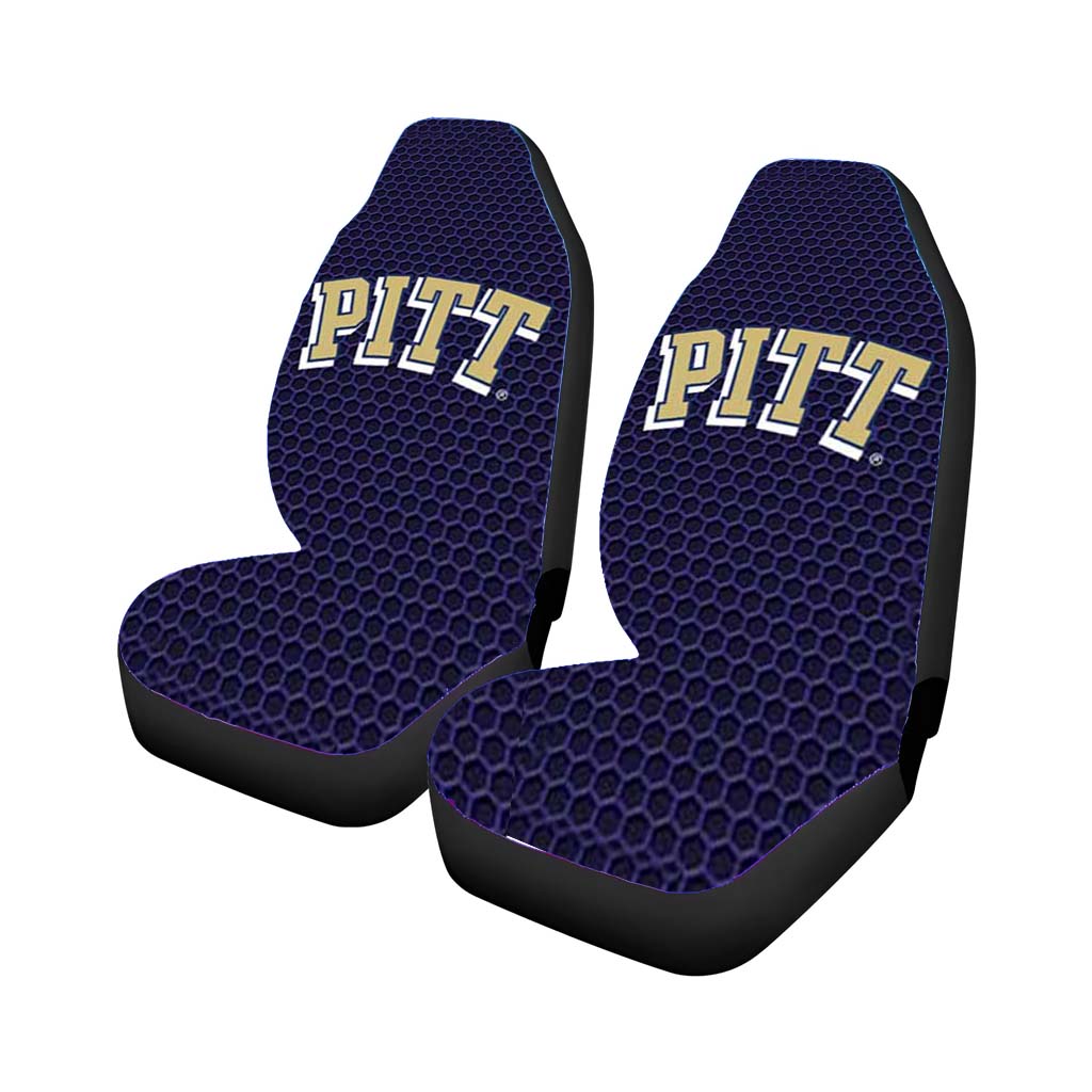 Pitt Panthers Honeycomb Car Seat Cover Waterproof Protection