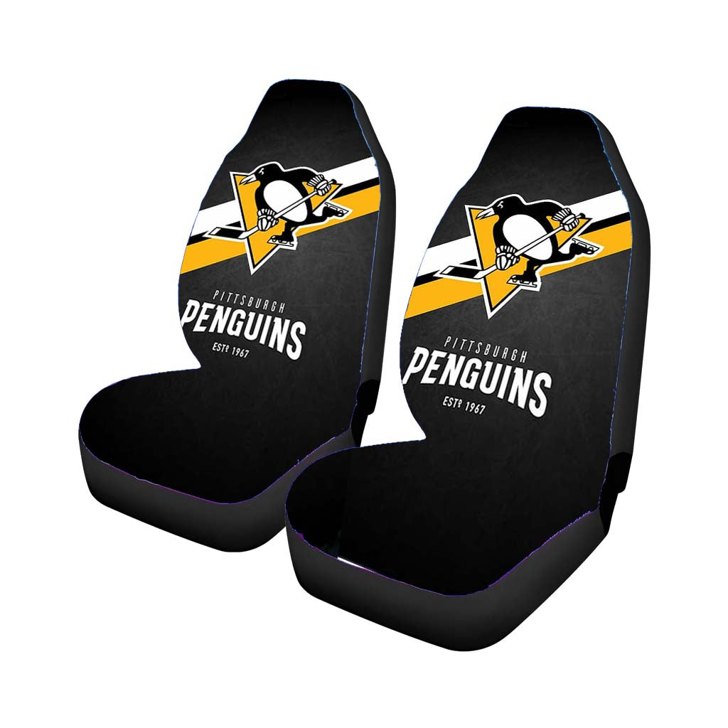 Pittsburgh Penguins Logo Car Seat Cover Waterproof Protection